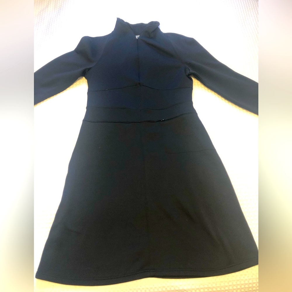 Athleta black fleece lined dress